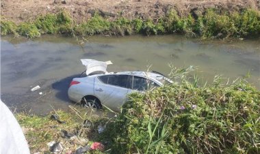 مصرع شاب وإصابة آخر إثر انقلاب سيارة بترعة فى الحوامدية